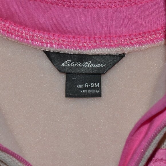 Eddie Bauer One Piece Pink Winter Baby Romper Size 6-9 M - Picture 3 of 8